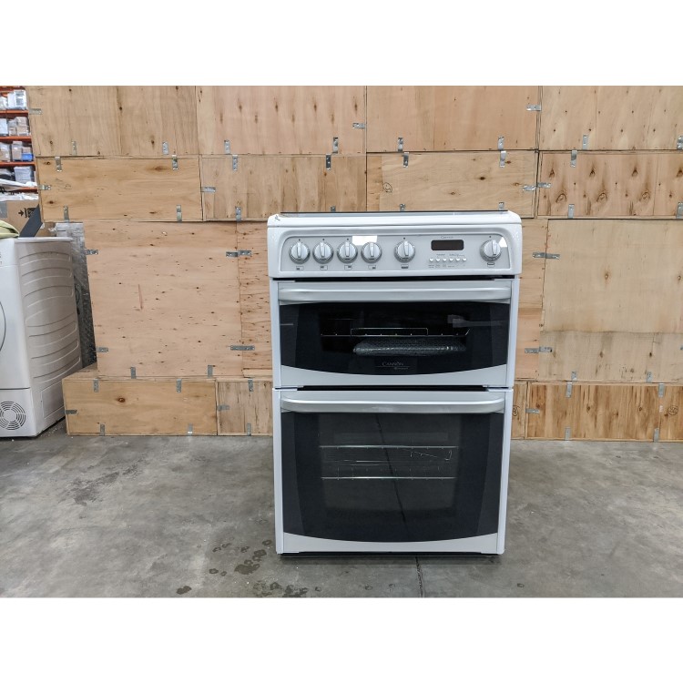 GRADE A3 - Hotpoint CH60GCIW Carrick Double Oven 60cm Gas Cooker - White