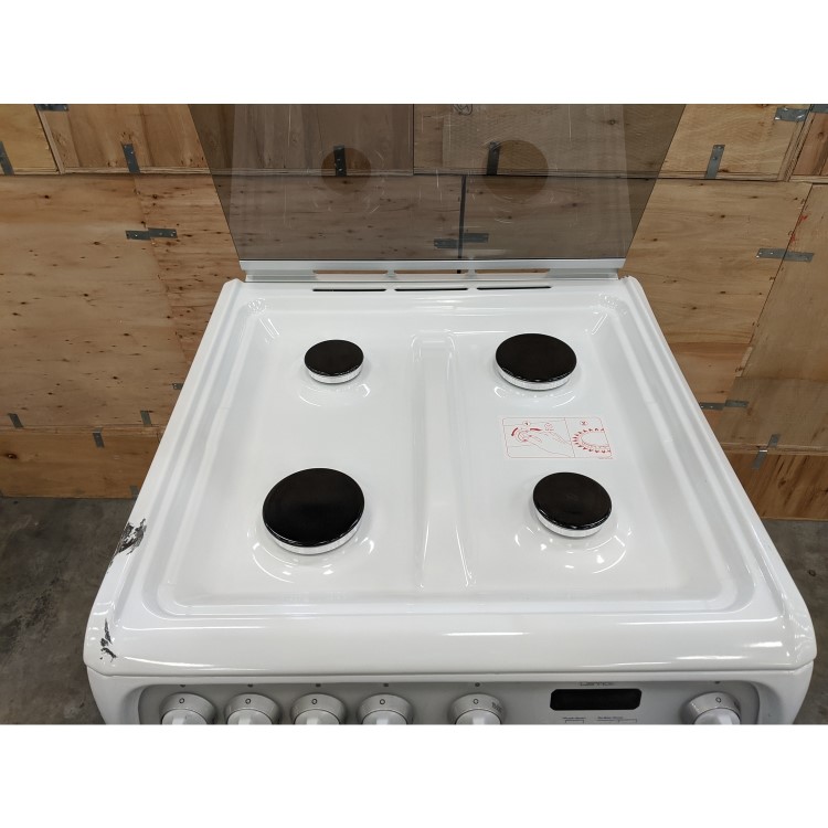 GRADE A3 - Hotpoint CH60GCIW Carrick Double Oven 60cm Gas Cooker - White