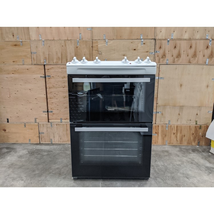 GRADE A2 - Zanussi 60cm Double Oven Electric Cooker - White