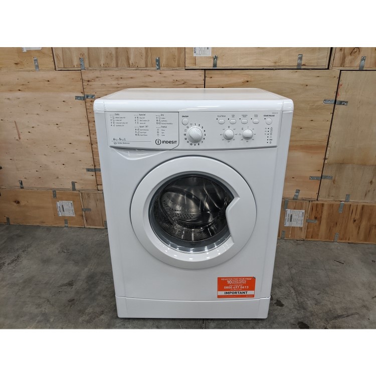 GRADE A3 - INDESIT IWDC6125 EcoTime 6kg Wash 5kg Dry 1200rpm Freestanding Washer Dryer - White