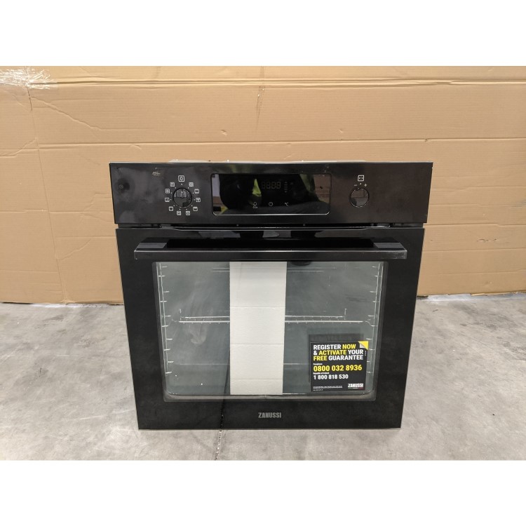 GRADE A3 - Zanussi ZOPNX6K2 Series 60 SelfClean Built in Single Oven - Black