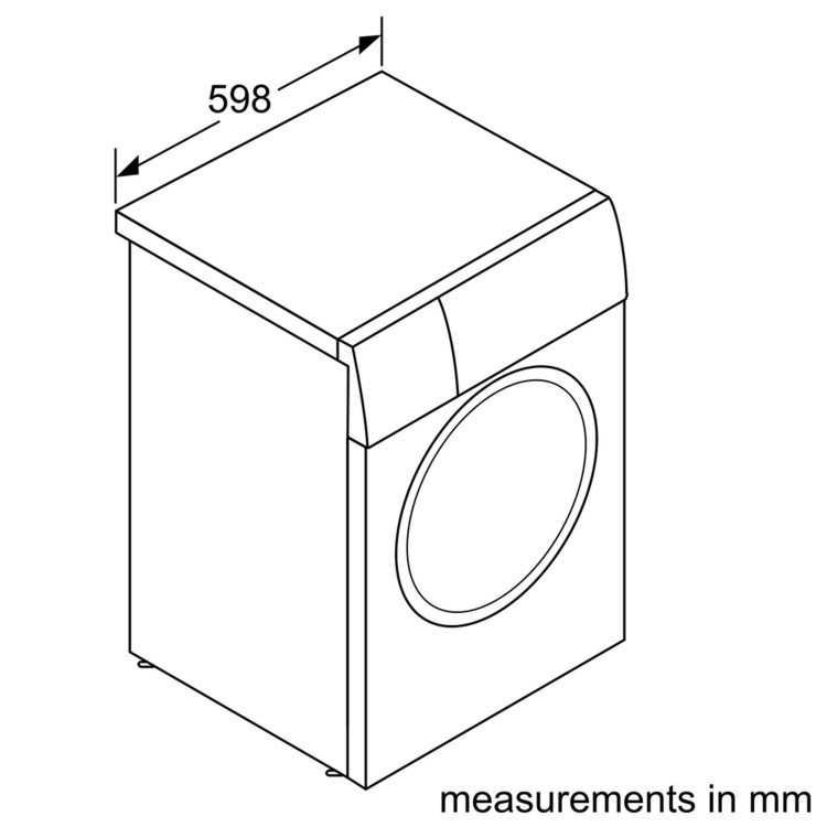 Refurbished Bosch Serie 6 WAU28PH9GB Freestanding 9KG 1400 Spin Washing Machine with i-Dos White