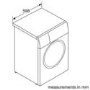 Refurbished Bosch Serie 6 WAU28PH9GB Freestanding 9KG 1400 Spin Washing Machine with i-Dos White