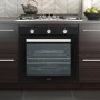 GRADE A1 - electriQ Extra Large Capacity 73 Litre Built in Electric Fan Assisted Black Single Oven - Supplied with a plug