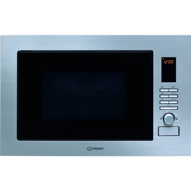 GRADE A2 - Indesit MWI2222X Built-in Combination Microwave Oven - Stainless Steel