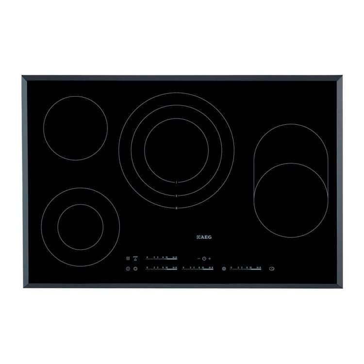 AEG HK854080FB 80cm Touch Control Ceramic Hob in Black Glass