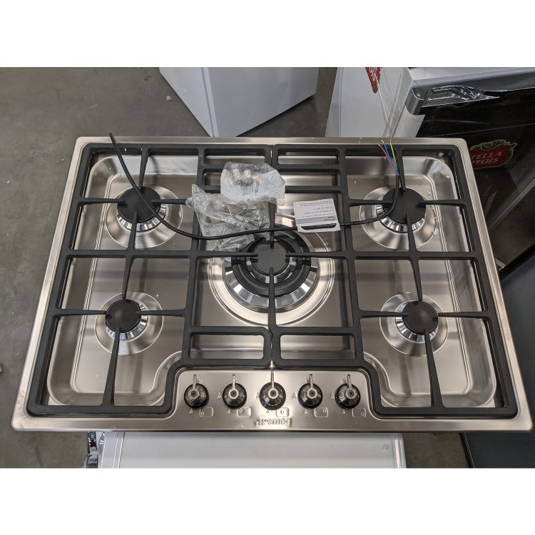 GRADE A2 - Smeg PGF75-4 Classic Stainless Steel Ultra Low Profile 72cm Gas Hob