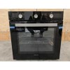 GRADE A3 - electriQ Extra Large Capacity 73 Litre Built in Electric Fan Assisted Black Single Oven - Supplied with a plug