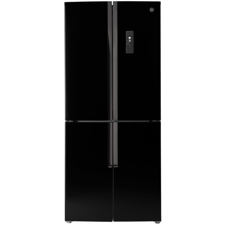 Hoover HFDN180BK Four Door Frost Free American Fridge Freezer - Black