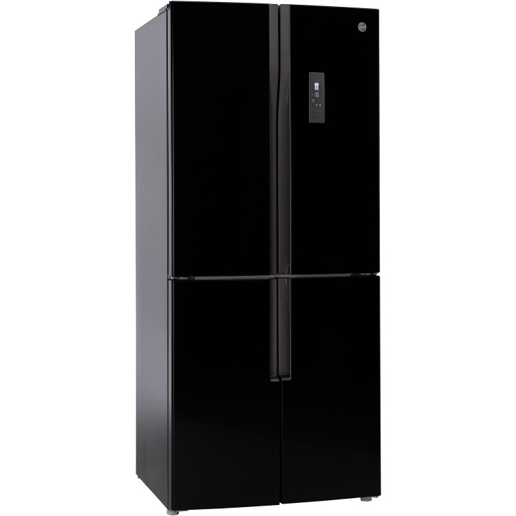 Hoover HFDN180BK Four Door Frost Free American Fridge Freezer - Black