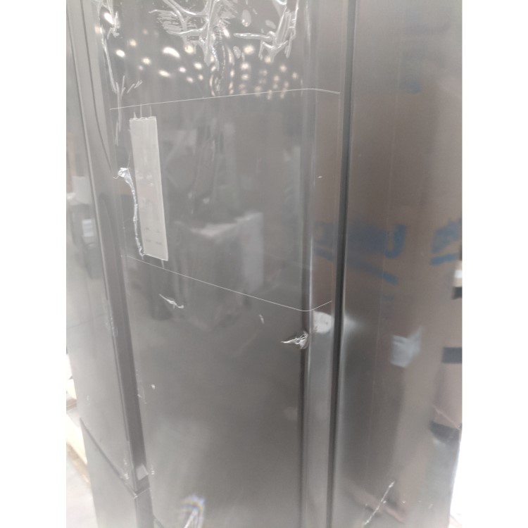 GRADE A3 - Hoover HFDN180BK Four Door Frost Free American Fridge Freezer - Black