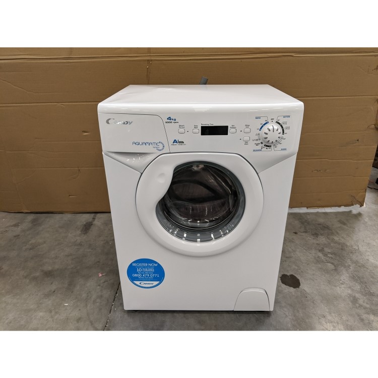 GRADE A3 - Candy AQUA1042D1 Aquamatic 4kg 1000rpm Freestanding Washing Machine - White