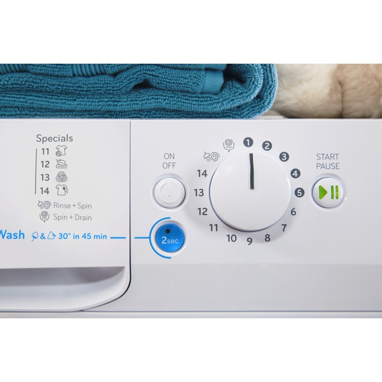 GRADE A2 - INDESIT BWA81483XW Innex 8kg 1400rpm Freestanding Washing Machine - White