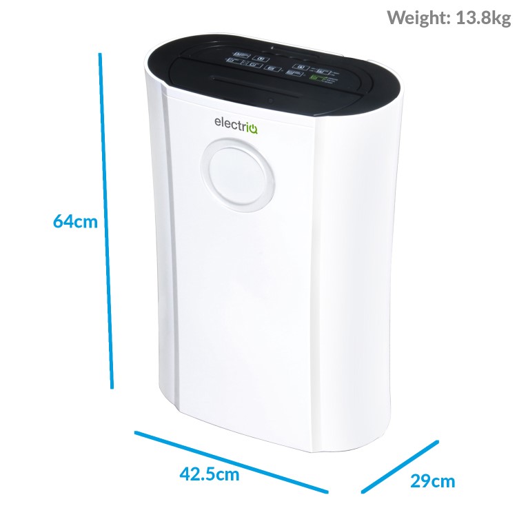 GRADE A3 - electriQ 20L Low Energy Anti-Bacterial Best Buy Dehumidifier for 2 to 5 bed houses -  CD20LE-V2