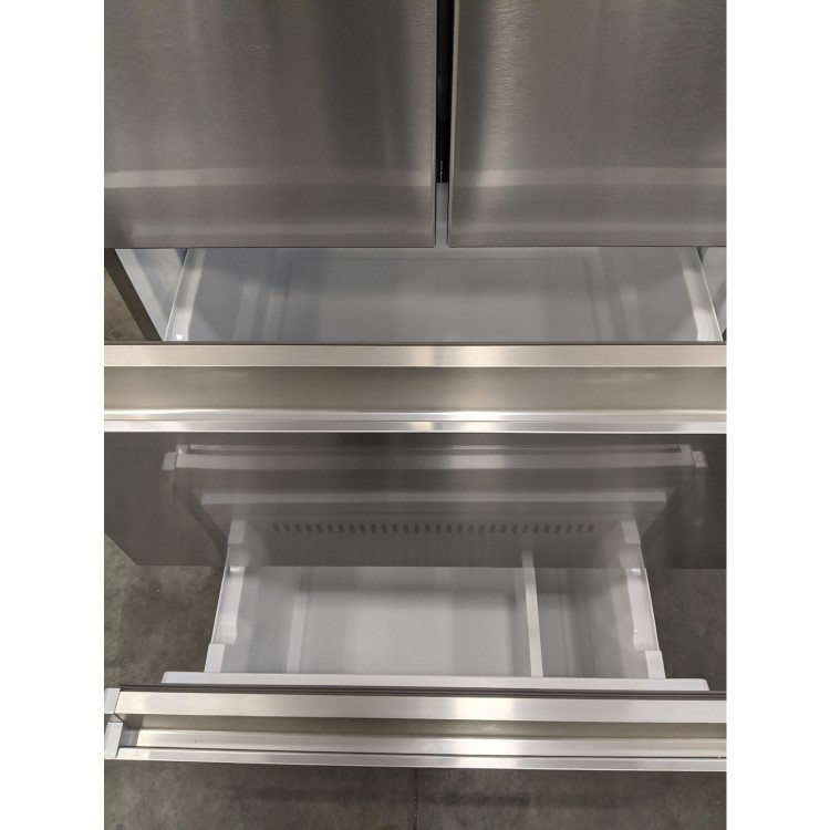 GRADE A3 - Haier HB16WMAA Multidoor American Fridge Freezer With Water Dispenser - Inox Look