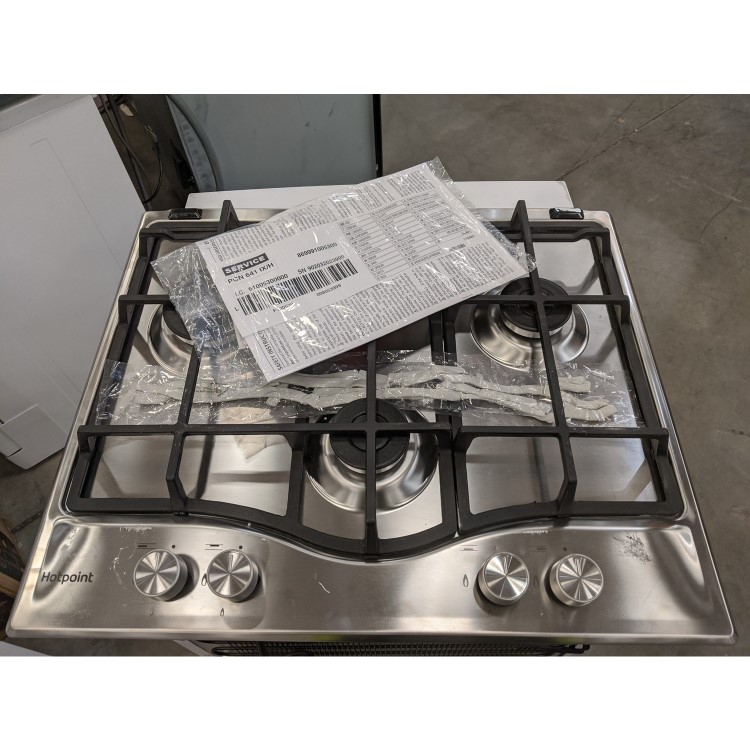 GRADE A3 - Hotpoint PCN641IXH 60cm Four Burner Gas Hob Stainless Steel