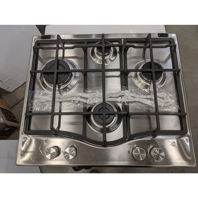 GRADE A3 - Hotpoint PCN641IXH 60cm Four Burner Gas Hob Stainless Steel