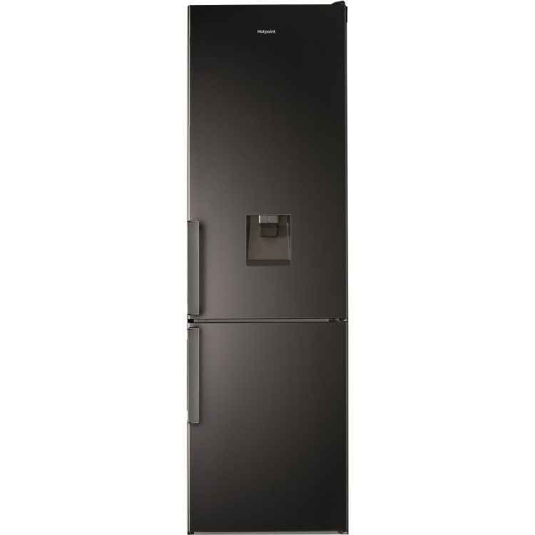 HOTPOINT H7T911AKSHAQUA 360 Litre Freestanding Fridge Freezer 70/30 Split Water Dispenser 60.1cm Wide - Inox