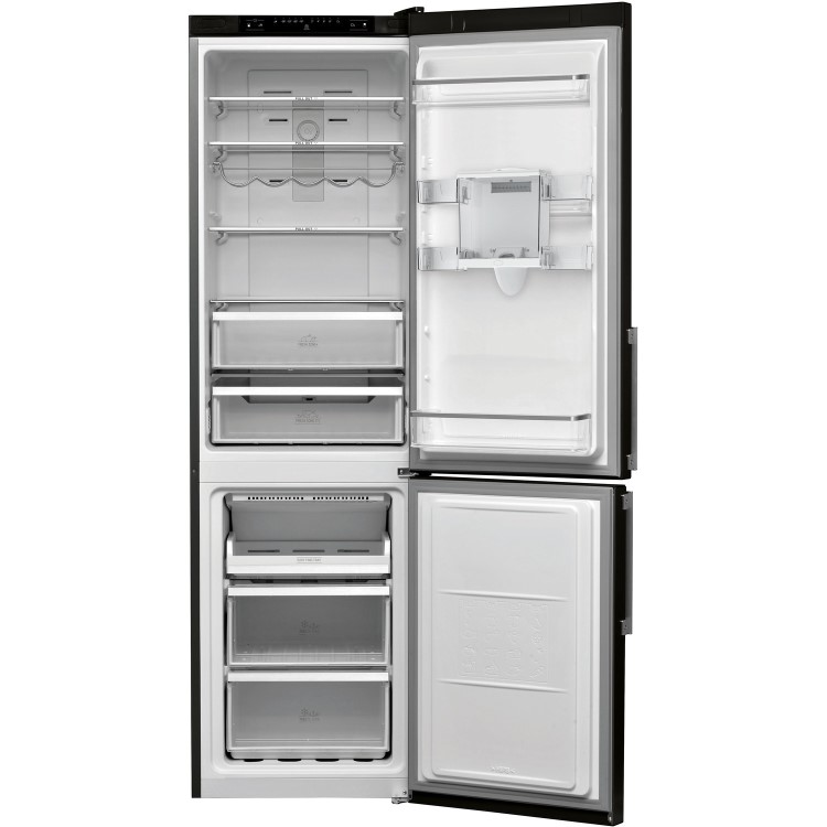 HOTPOINT H7T911AKSHAQUA 360 Litre Freestanding Fridge Freezer 70/30 Split Water Dispenser 60.1cm Wide - Inox