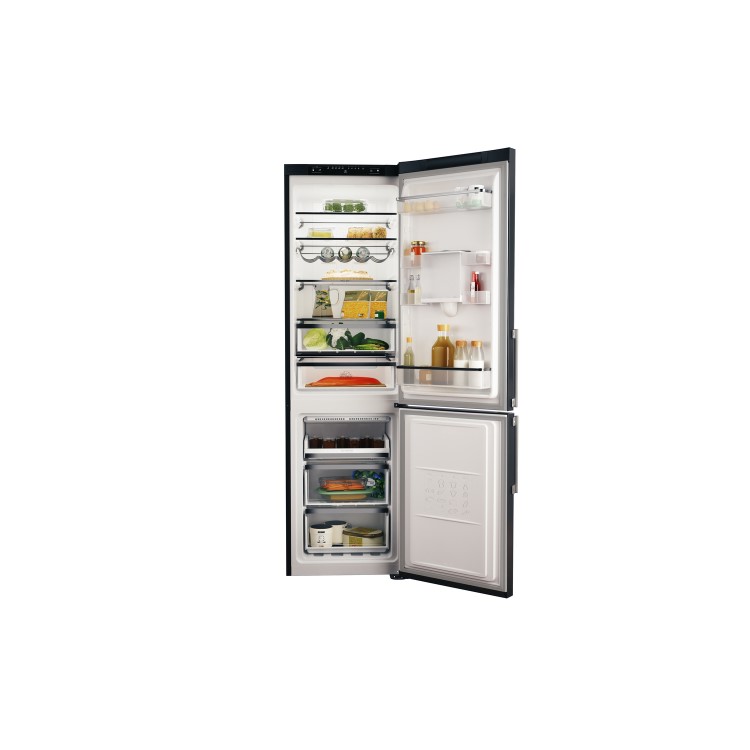 HOTPOINT H7T911AKSHAQUA 360 Litre Freestanding Fridge Freezer 70/30 Split Water Dispenser 60.1cm Wide - Inox