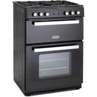 Montpellier RMC61GOK 60cm Mini Range Double Oven Gas Cooker - Black