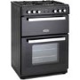 Montpellier RMC61GOK 60cm Mini Range Double Oven Gas Cooker - Black