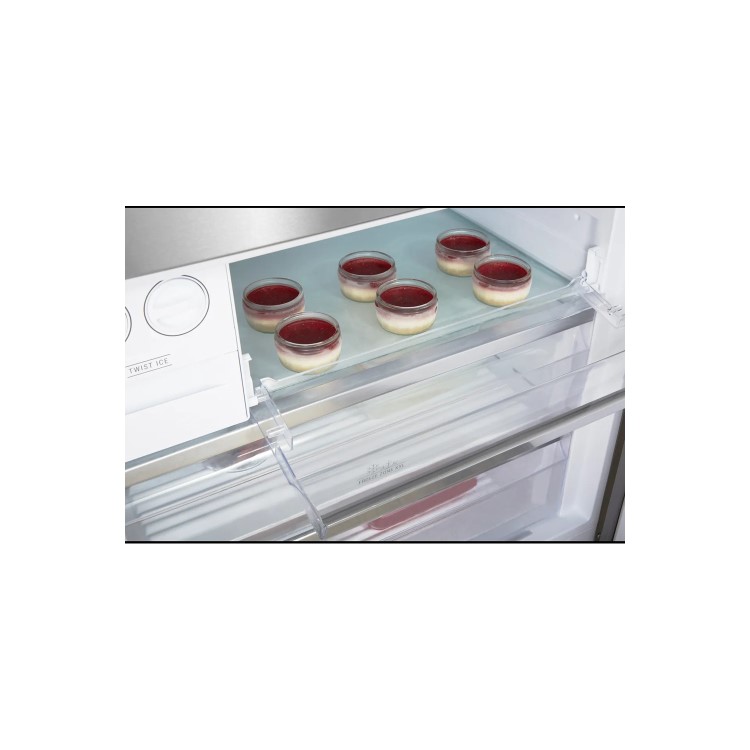 GRADE A2 - Hotpoint H84BE72XO3UK American Style Frost Free Freestanding Fridge Freezer - Silver