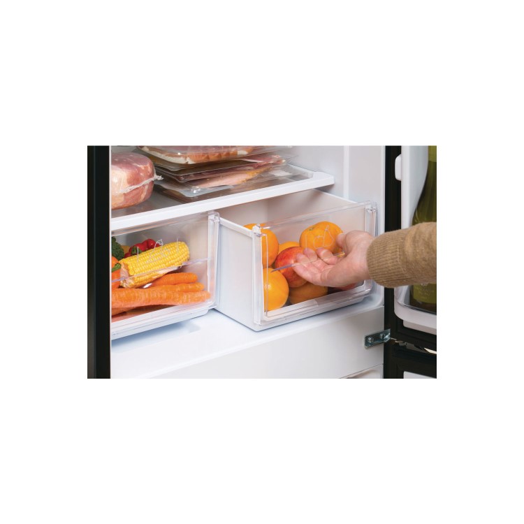 GRADE A2 - Hotpoint HBNF5517B Aquarius 225L Freestanding Fridge Freezer - Black