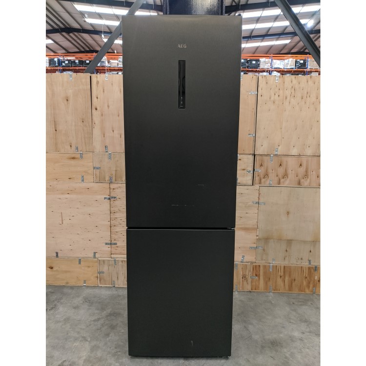 GRADE A3 - AEG RCB732E5MB CustomFlex Frost Free Freestanding Fridge Freezer - Dark Grey