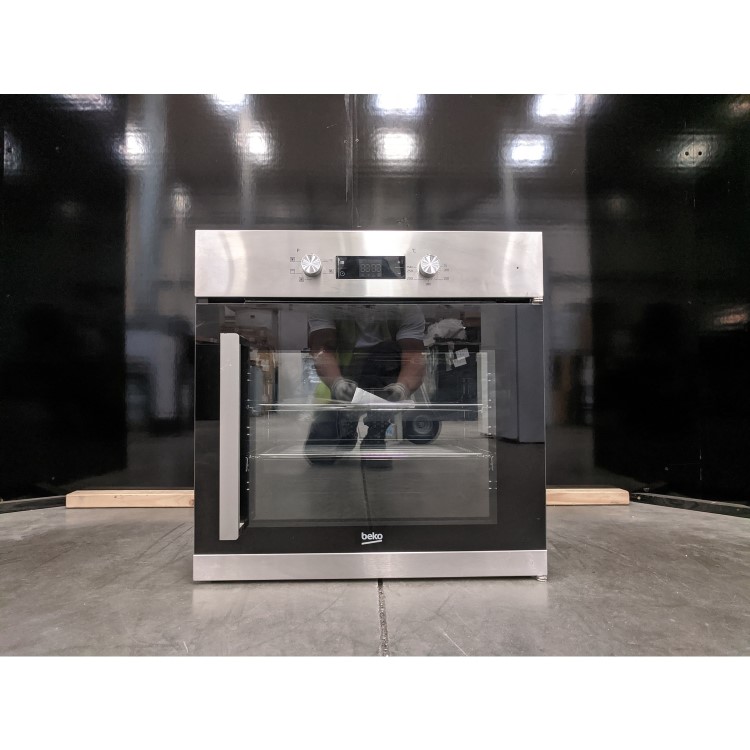 Refurbished Beko BIF22300XR 60cm Single Built In Electric Oven Stainless Steel