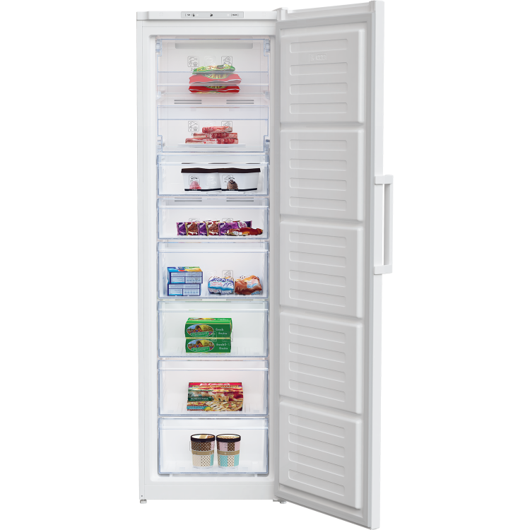 GRADE A3 - Beko FFP3579W 180x54cm Upright Frost Free Freestanding Freezer With Fast Freeze - White