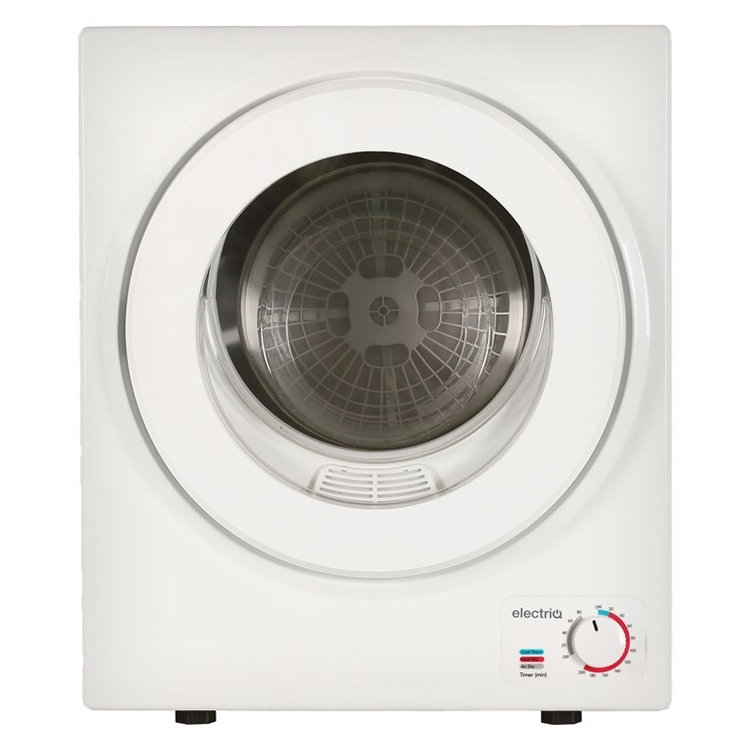 electriQ 2.5kg Freestanding & Wall Mountable Vented Tumble Dryer - White
