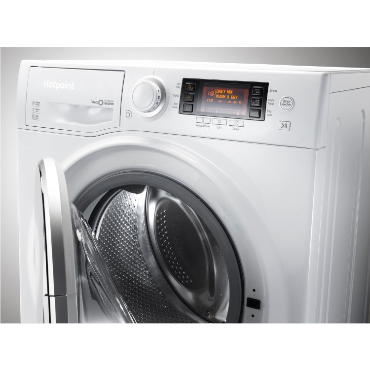 GRADE A3 - Hotpoint RD1076JD 10kg Wash 7kg Dry 1600rpm Freestanding Washer Dryer -White