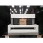GRADE A2 - White Wall Mounted Electric Fireplace with LED Light Storage Shelf - Amberglo