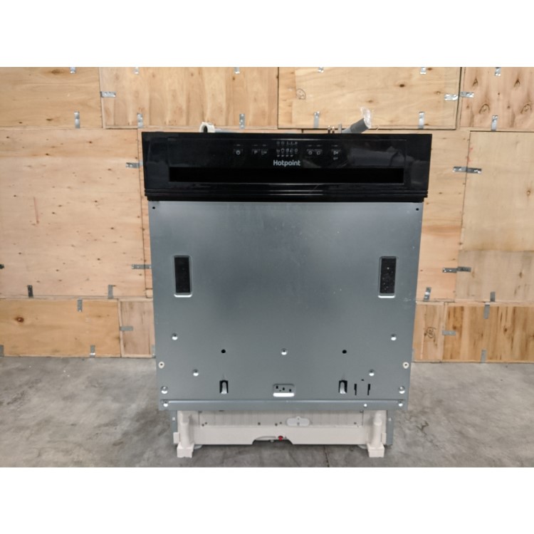 GRADE A3 - Hotpoint HBC2B19 13 Place Semi-Integrated Dishwasher - Black Control Panel