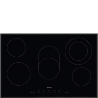 Refurbished Smeg SE385EMTB 77cm 5 Zone Ceramic Hob with Bevelled Edge