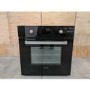 GRADE A3 - electriQ 68L Pyrolytic Self Cleaning Electric Single Oven in Black - Supplied with a plug 