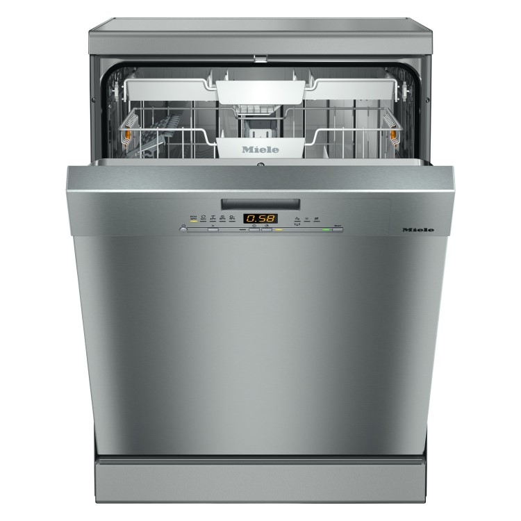 GRADE A3 - Miele G5022SCclst G5000-series Freestanding Dishwasher With Cutlery Tray - CleanSteel