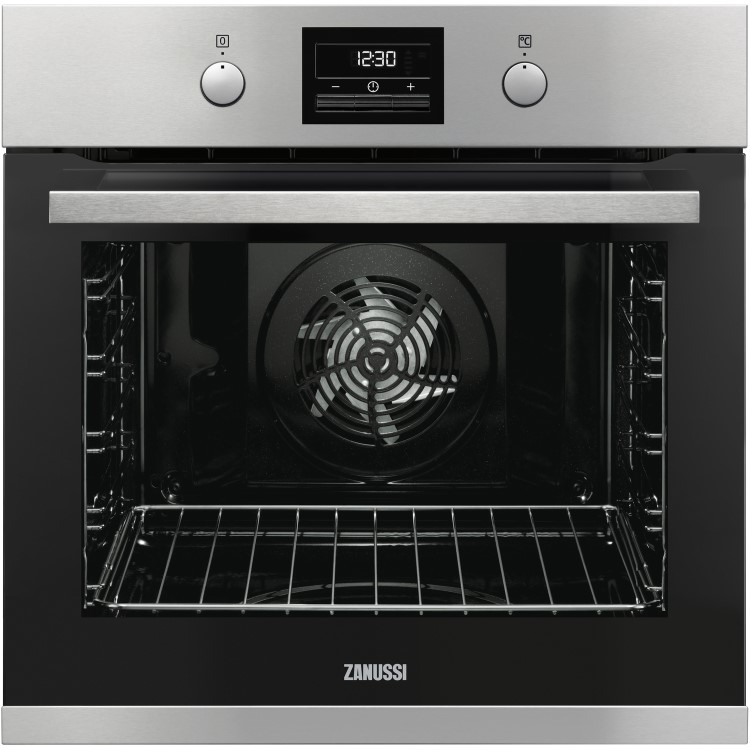 Zanussi ZOP37982XK Multifunction Pyrolytic Self Cleaning Single Oven - Stainless Steel
