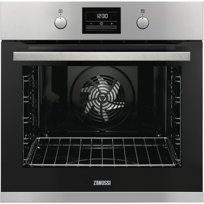 GRADE A2 - Zanussi ZOP37982XK 60cm Wide Multifunction Single Oven With Pyrolytic Cleaning - Stainless Steel