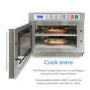 GRADE A2 - electriQ 1800W 30L Programmable Commercial Microwave for Commercial Kitchens & Catering - Stainless Steel