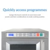 GRADE A2 - electriQ 1800W 30L Programmable Commercial Microwave for Commercial Kitchens &amp; Catering - Stainless Steel