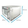 GRADE A3 - electriQ 1800W 30L Programmable Commercial Freestanding Microwave for Commercial Kitchens & Catering