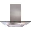 GRADE A2 - CDA ECN62SS 60cm Chimney Cooker Hood With Flat Glass Canopy - Stainless Steel