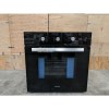 GRADE A3 - electriQ 65 litre 8 Function Fan Assisted Electric Single oven in Black - Supplied with a plug 