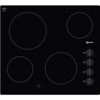 GRADE A1 - Neff T16CK40X0 Frameless 59.2cm Four Zone Ceramic Hob - Black Glass