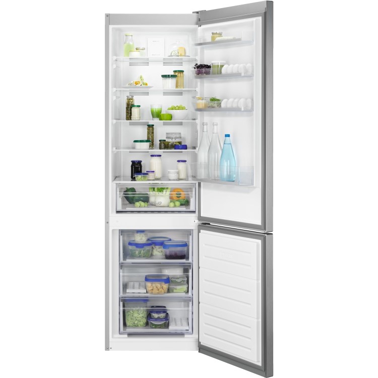 GRADE A3 - Zanussi ZNME36FU0 Twin Tech NoFrost Freestanding Fridge Freezer A+ - Silver