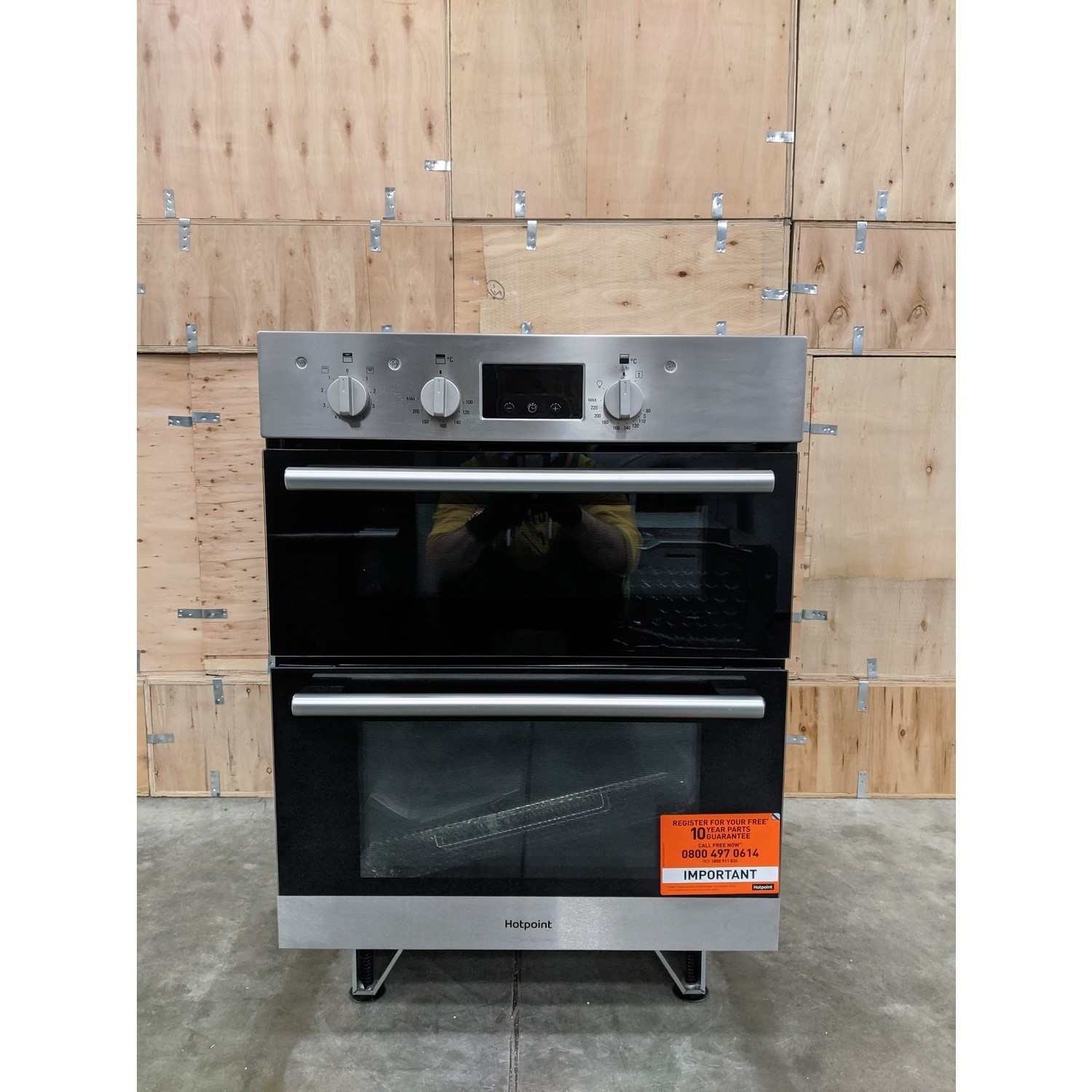 GRADE A3 Hotpoint DU2540IX Luce Electric Builtunder Double Oven
