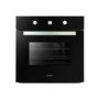 GRADE A2 - electriQ 65 litre 8 Function Fan Assisted Single oven in Black - Supplied with a plug 