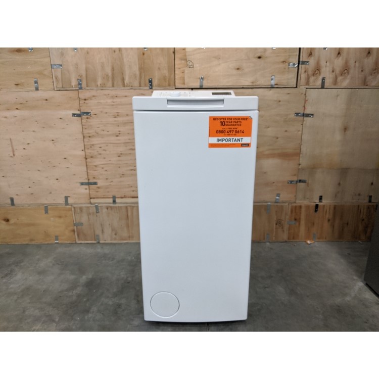 GRADE A3 - Hotpoint WMTF722H Aquarius 7kg 1200rpm Top Loading Freestanding Washing Machine - White